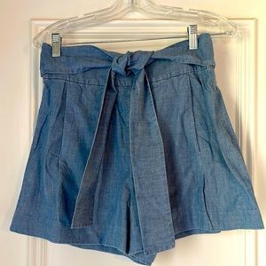 JCrew High Waisted Chambray Short